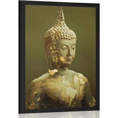 Plakát Buddha a jeho odraz - 40x60 black