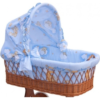 Scarlett Boudička k prútenému košíku Mráčik modrá