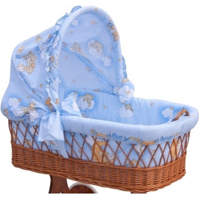 Scarlett Boudička k prútenému košíku Mráčik modrá