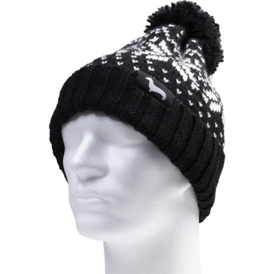 Kašmir pletený Norway s bambulí ZN01 black