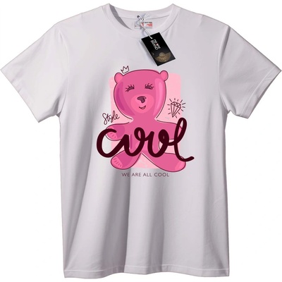 NOONEBRAND Тениска Розово Мече - 3XL, Black