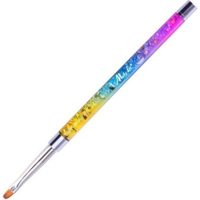 MollyLac Pro Gel Rainbow štetec na gél oválny veľkosť 2 č.1