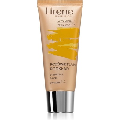 Lirene Vitamin C rozjasňující fluidní make-up pro dlouhotrvající efekt 4 Tanned 30 ml