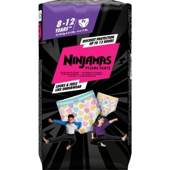 Pampers Ninjamas пижама нощници размер 8 9 броя сърца