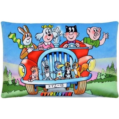 MÚ Brno Polštář Čtyřlístek auto 32x21