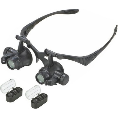 HADEX Zvětšovací brýle 10-25x přiblížení s LED osvětlením