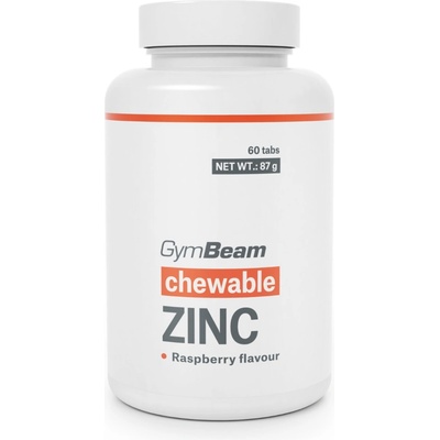 GymBeam Дъвчащи цинкови таблетки малина
