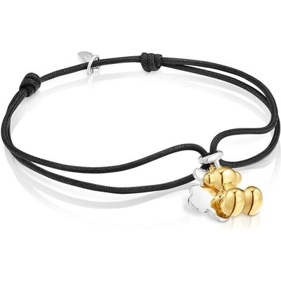 Tous Čierny nylonový náramok s medvedíkmi Bold Bear 1004458200