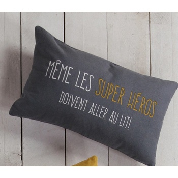 Today Kids vankúš Back To School modro-sivý 30x50