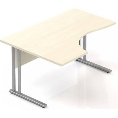 Lenza Ergonomický stůl Visio 140 x 100 cm, levý, javor