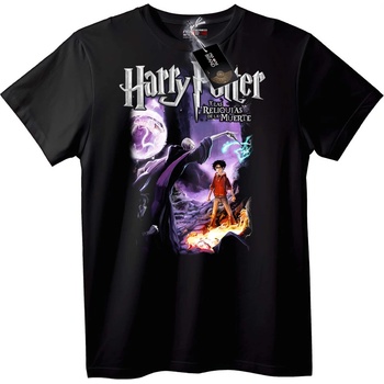 NOONEBRAND Тениска Harry Potter Даровете на смъртта - 7XL, Black