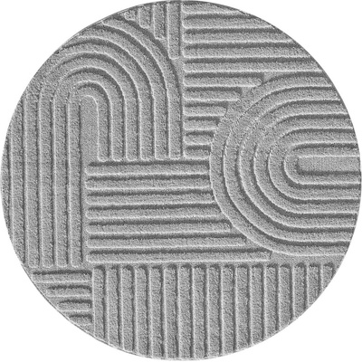 Ayyildiz Светлосив кръгъл килим ø 80 cm Art - Ayyildiz Carpets (ART80801121SILVER)