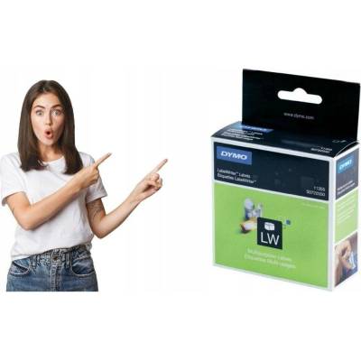 Dymo 19mm x 51mm bílé 500 etiket S0722550