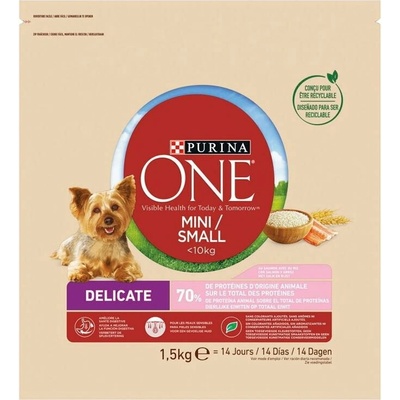Purina One Mini Dog Sensitive Salmon & Rice 1,5 kg