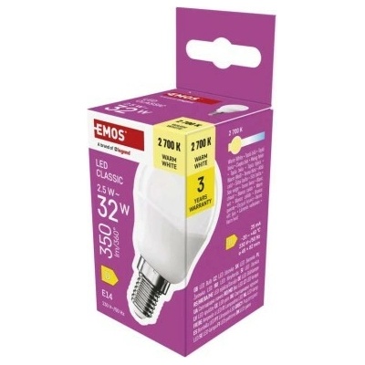 Emos LED žárovka Classic Mini Globe E14 2,5 W 32 W