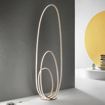 Ondaluce - LED димируема подова лампа GOLDEN LED/45W/230V златна (OND0031)