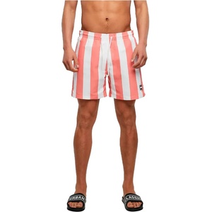 Urban Classics Бански гащета Urban classics Pattern swimming shorts - Pink (Pale Pink Bar Stripe)