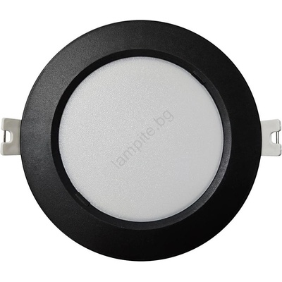 Led Лампа за окачен таван circle led/6w/230v 4000k Ø 12 см черен (bc0667)