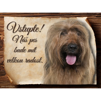 Sport hobby Cedulka Briard II Vstupte CP420 15 x 11 cm