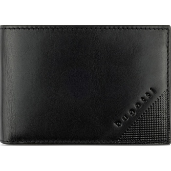 Bugatti Malá pánská kožená peněženka RFID Nobile Mini Purse 49125201 černá