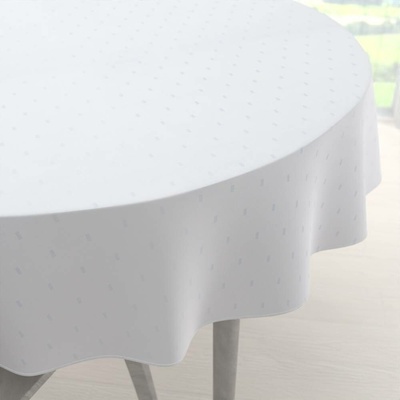 Biante Teflonový kulatý ubrus TF-084 Obdélníčky na bílém Ø 90 cm