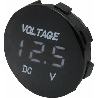Digitální voltmetr - bílý displej / napájení 12 - 24 V