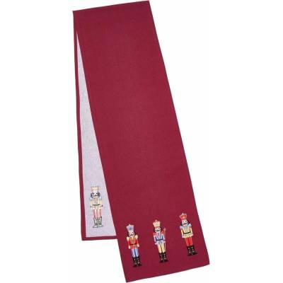 Catherine Lansfield bavlna behúň s vianočným motívom Christmas Nutcracker 220x32 cm
