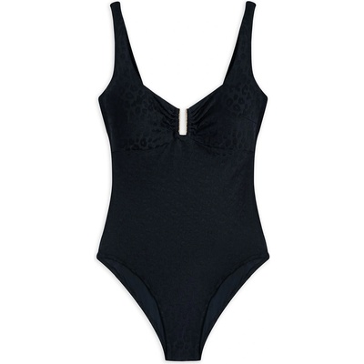 Chelsea Peers Women's Plunge Swimsuit - Leopard