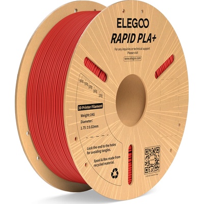 Elegoo Rapid PLA+ 1,75, 1 kg, červená RPLAP1R