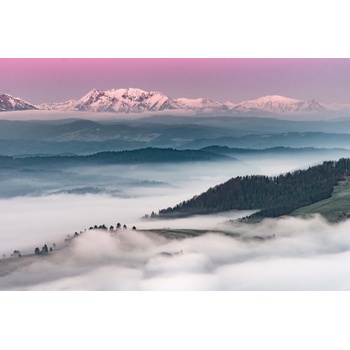 DIMEX ART s. r. o Флизелинов фототапет пейзаж в мъгла 375 x 250 см