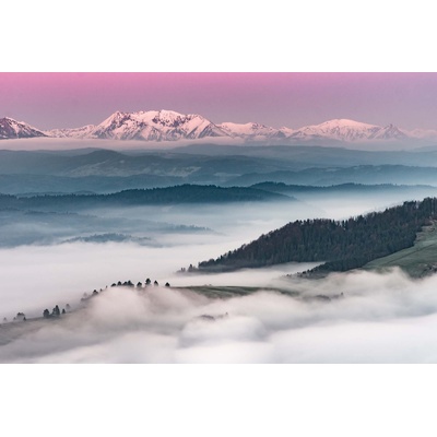 DIMEX ART Флизелинов фототапет пейзаж в мъгла 375 x 250 см