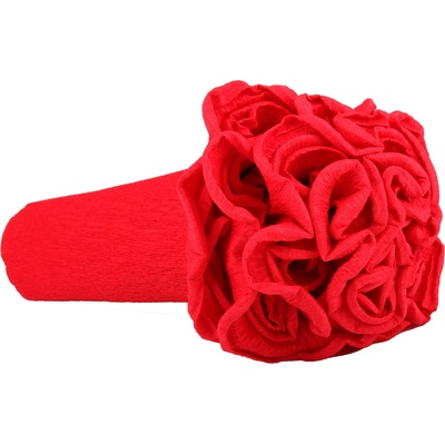 Krepový kornout 25cm x 2,5m 580-ČERVENÁ