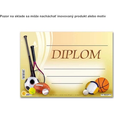 Diplom A5 lopty