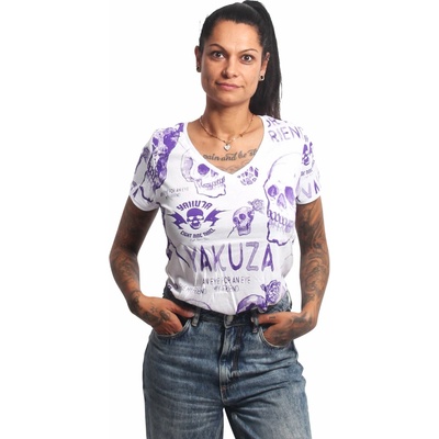 Yakuza Eye Allover V Neck 20149 white