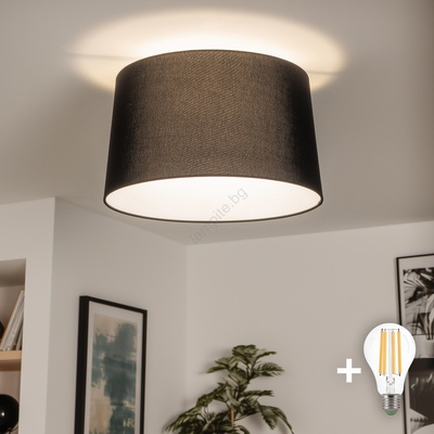 Brilagi - LED плафон CERIA 1xE27/40W/230V Ø 45 cm черен (BG3659)