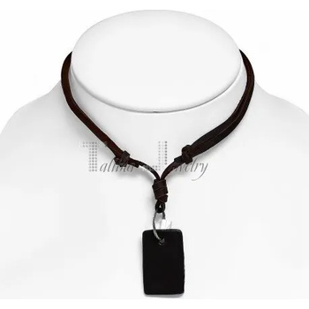 Image 1 of Talitha Кожено колие с плочка за гравиране