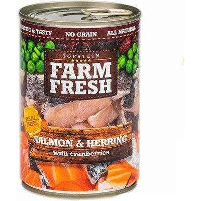 Farm Fresh Losos a sleď s brusnicami 375 g