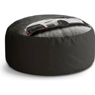 Sablio Taburet Circle Nissan GTR 35 Šedý: 38x48 cm