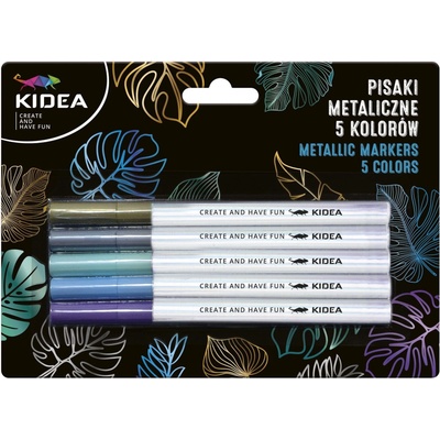 kidea - Маркери 5 цв. металикови цветове
