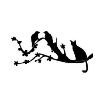 Artemiss Kočka na větvi plastová šablona 120 B 14,5x14,5cm