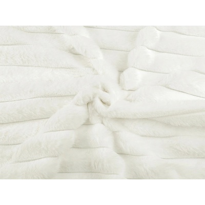 Kožešina s pruhy / imitace činčily Varianta: 2 Off White, Balení: 1 m