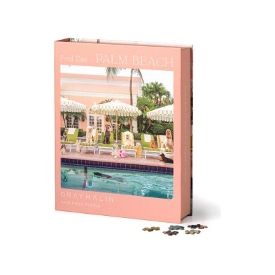 Gray Malin Palm Beach Poolside Piece Book Box Puzzle