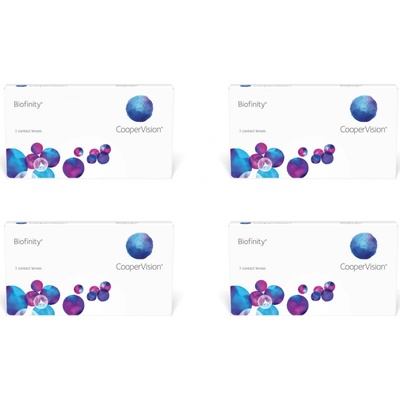 Cooper Vision Biofinity 3 šošovky výhodné balenie 4 krabiček