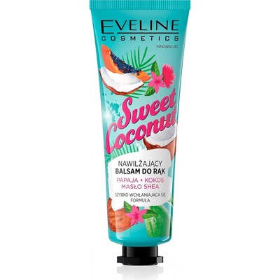 Eveline Cosmetics Sweet Coconut hydratační balzám na ruce 50 ml