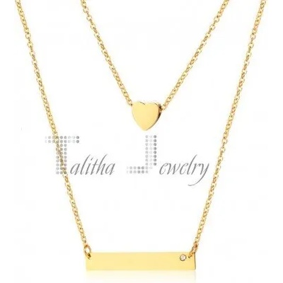 Talitha Елегантно колие с плочка