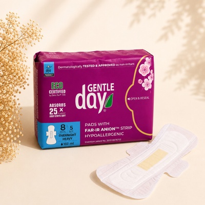 Gentle Day aniónové nočné vložky 8 ks
