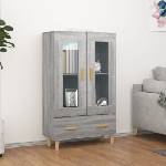 vidaXL Висок шкаф, сив сонома, 70x31x115 см, инженерно дърво (817478)
