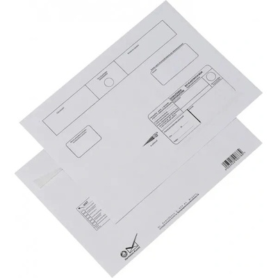 Poštové doručenky C4 3S25B5WVDO/250ks Dop. DVR ODD,biele 100g O