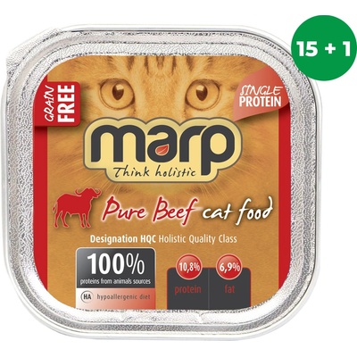 Marp Holistic Pure Beef Cat Can Food 16 x 100 g