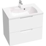 RAVAK Classic II - Шкаф за мивка 69x45x58 см, 2 чекмеджета, бял гланц X000001478 (X000001478)